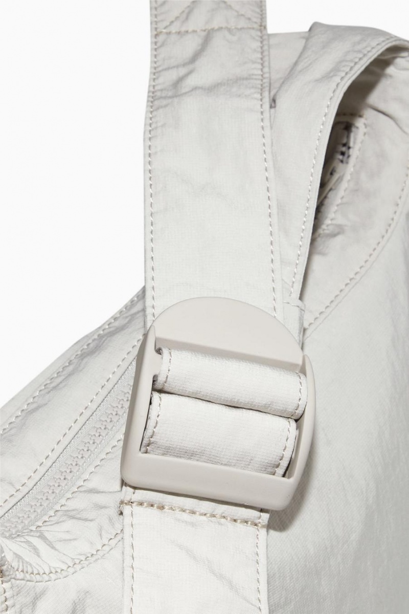 COS Crossbody Saddle - Nejlon Táska Női Szürke | NUW-846157