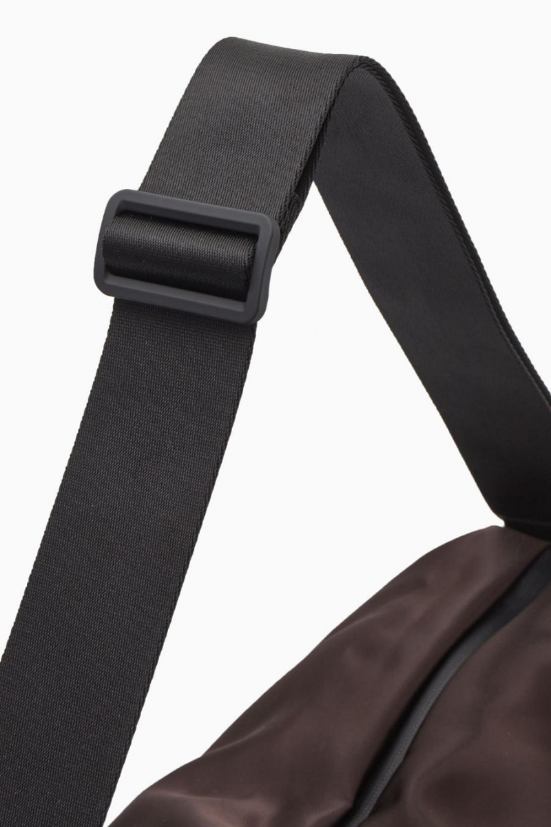 COS Crossbody - Nejlon Táska Női Sötétbarna | AXW-719256