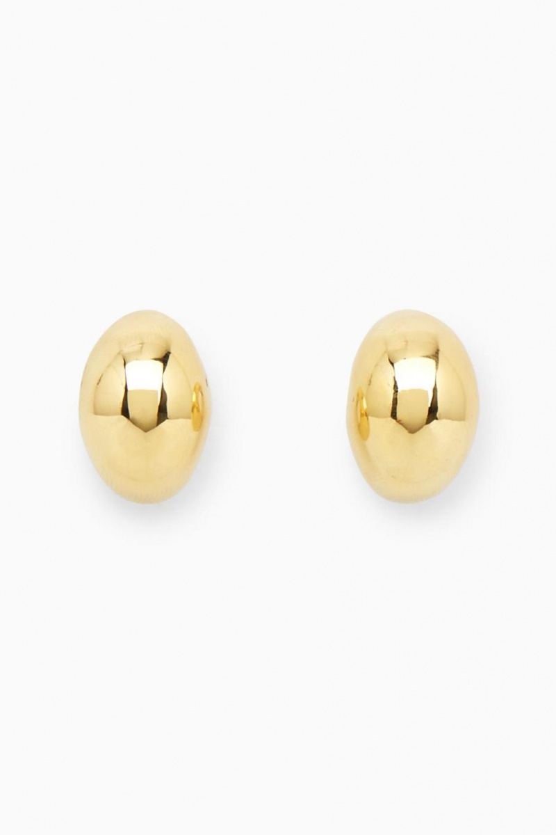 COS Curved Domed Fülbevalók Női Arany | YQB-289163