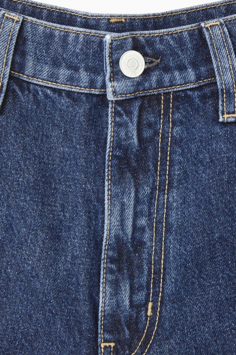 COS Denim Cargo Farmernadrág Női Kék | NKU-682307