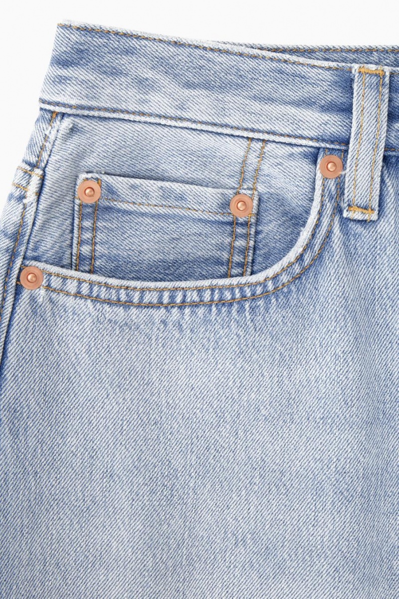 COS Denim Maxi Szoknya Női Világos Kék | TXW-803174