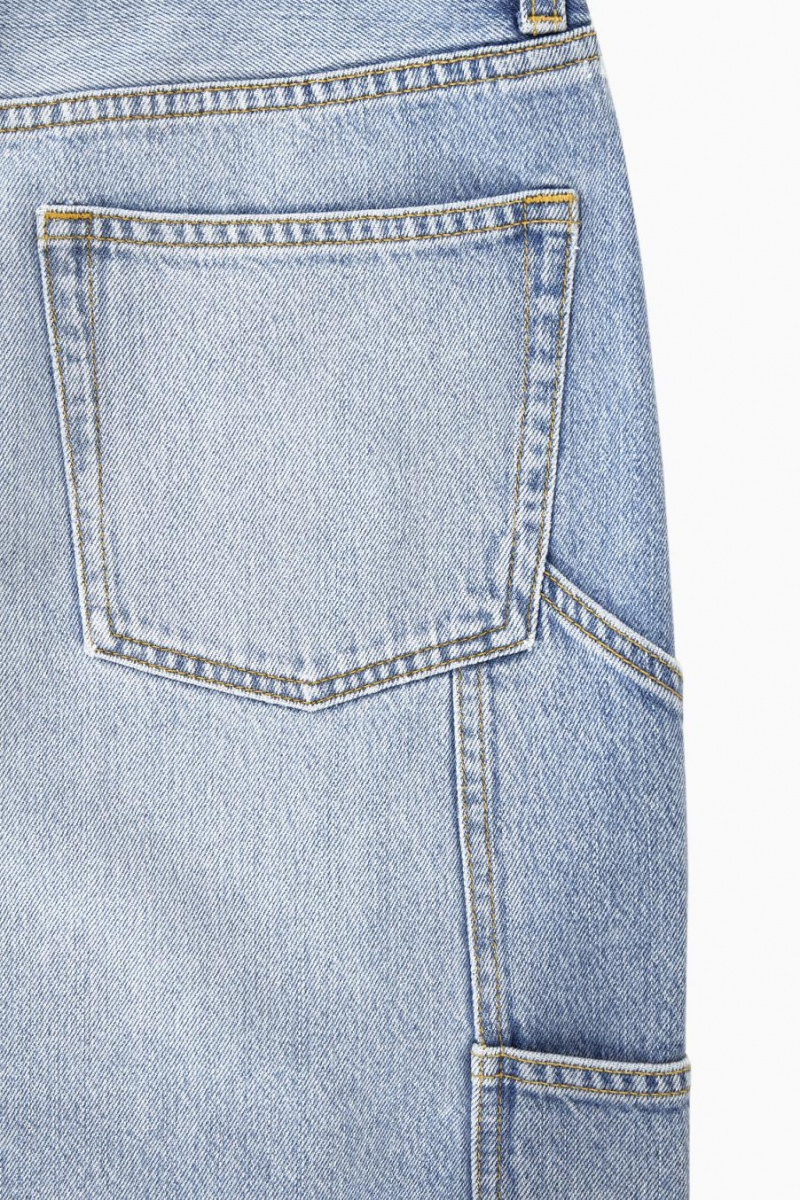 COS Denim Maxi Szoknya Női Világos Kék | TXW-803174