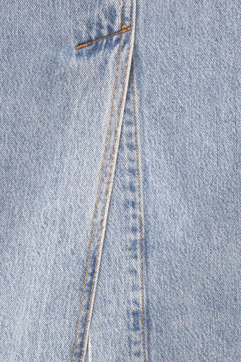 COS Denim Maxi Szoknya Női Világos Kék | TXW-803174