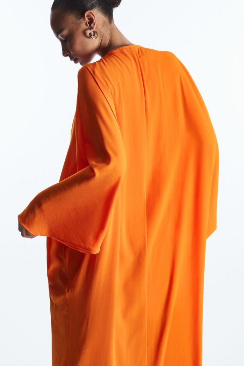 COS Dolman-sleeve Maxi Scarf Ruha Női Narancssárga | NLR-203648