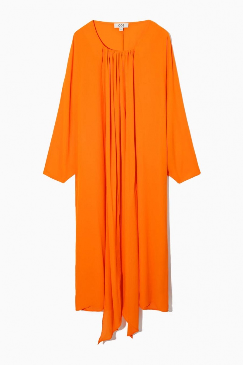 COS Dolman-sleeve Maxi Scarf Ruha Női Narancssárga | NLR-203648