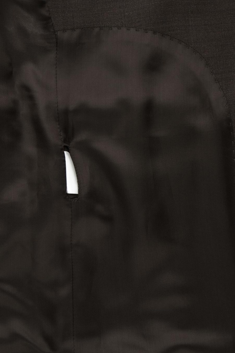 COS Double-breasted Gyapjú Blézer Női Sötétbarna | XSF-635012