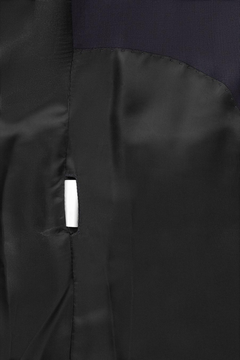 COS Double-breasted Gyapjú Blézer Női Sötétkék | YGU-096173
