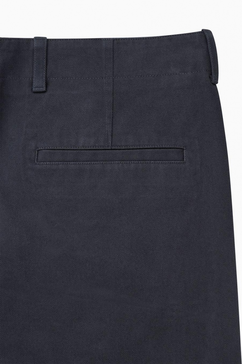 COS Egyenes-leg Relaxed Utility Nadrág Férfi Sötétkék | JWA-893427