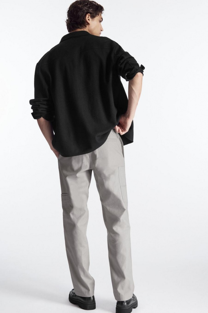 COS Egyenes-leg Utility Nadrág Férfi Szürke | SDL-275390