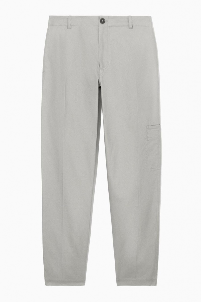 COS Egyenes-leg Utility Nadrág Férfi Szürke | SDL-275390