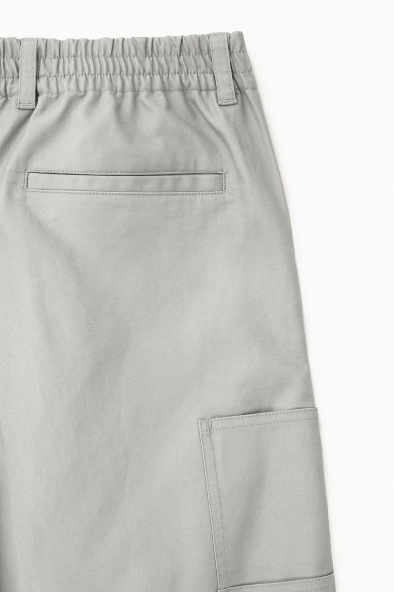 COS Egyenes-leg Utility Nadrág Férfi Szürke | SDL-275390