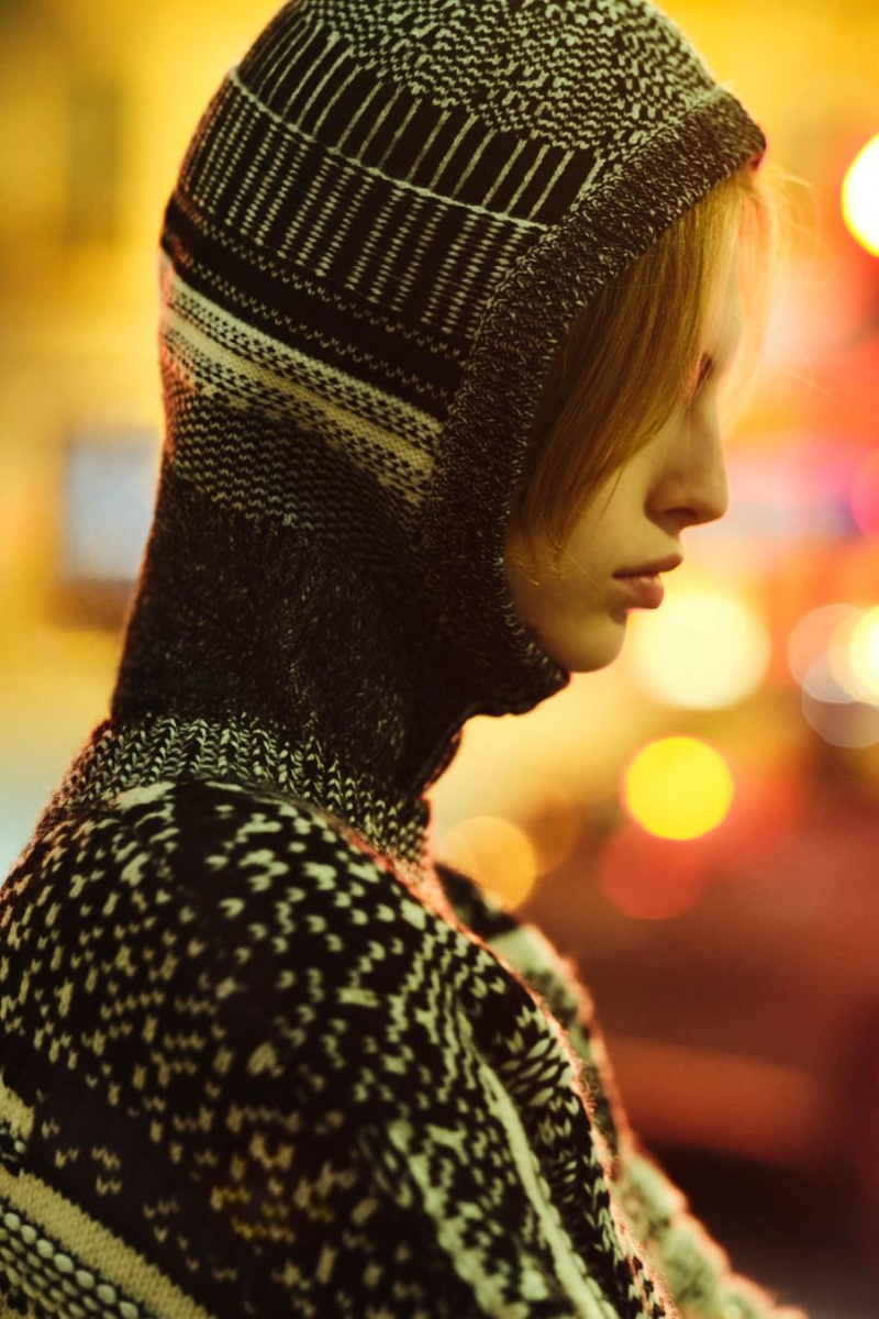 COS Fair Isle Merino Gyapjú Balaclava Női Fekete Fehér | NKT-859462