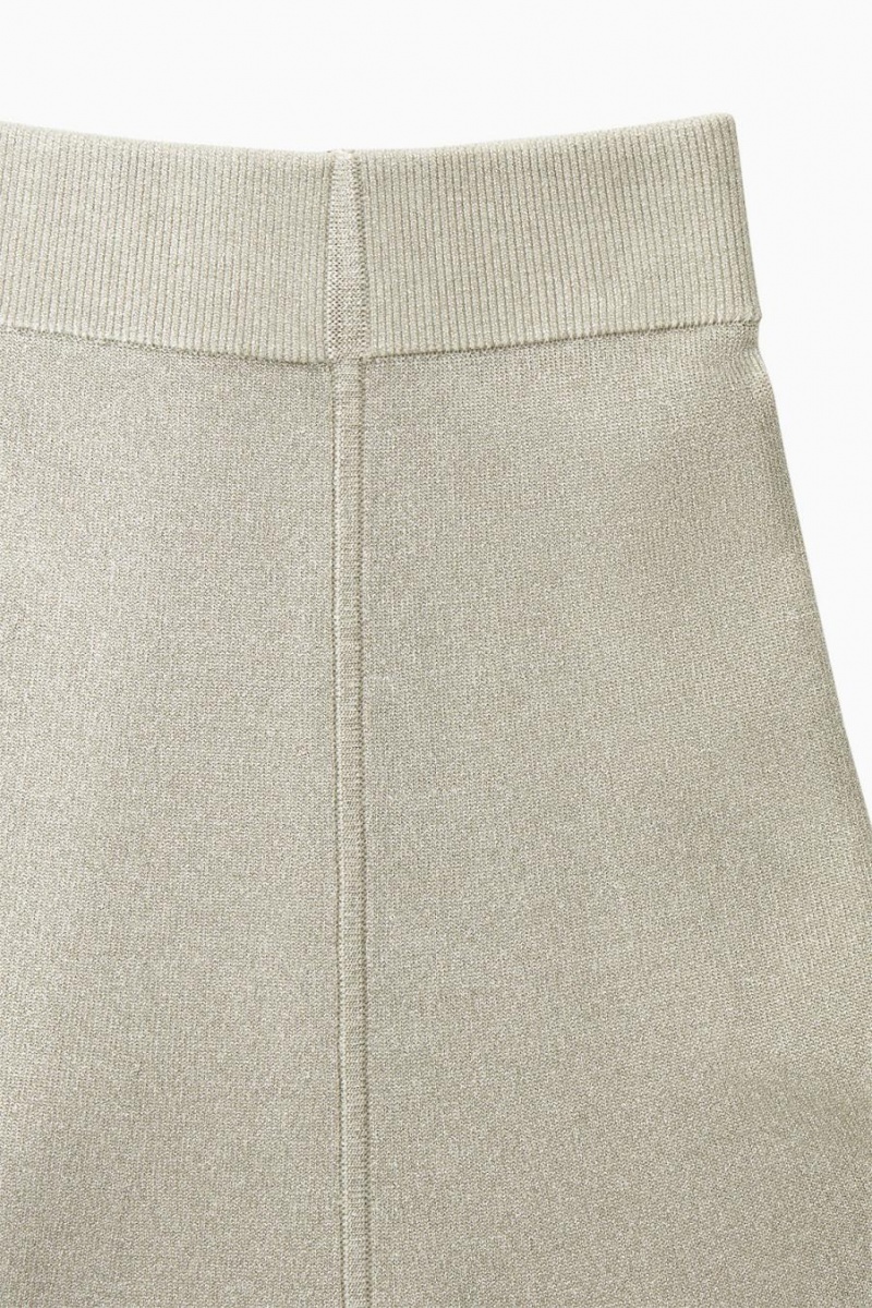COS Flared Kötött Szoknya Női Krém | YXS-350497