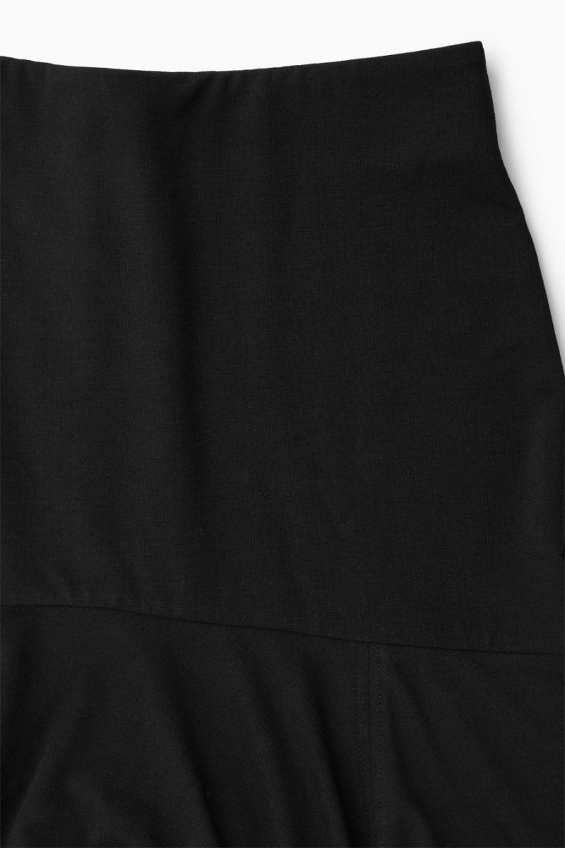 COS Flared Maxi Szoknya Női Fekete | PWM-639207