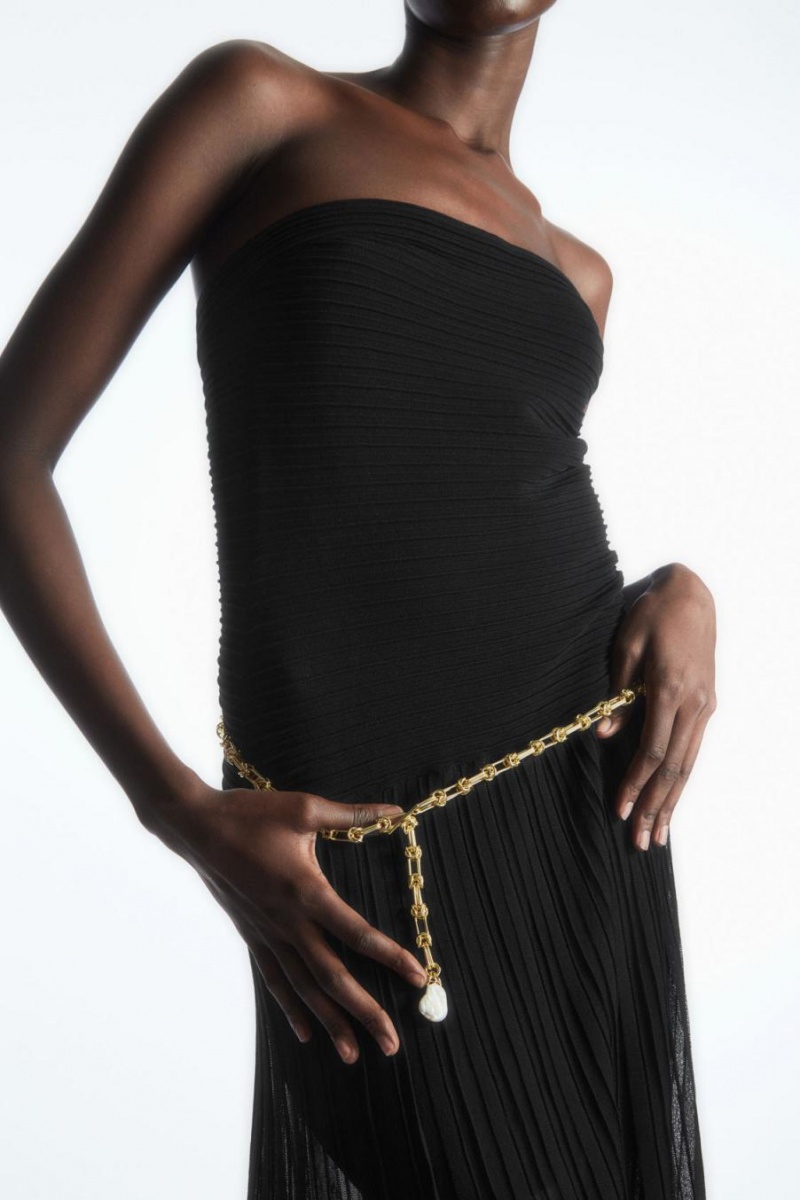 COS Freshwater Pearl Chain Öv Női Arany | AUJ-712853