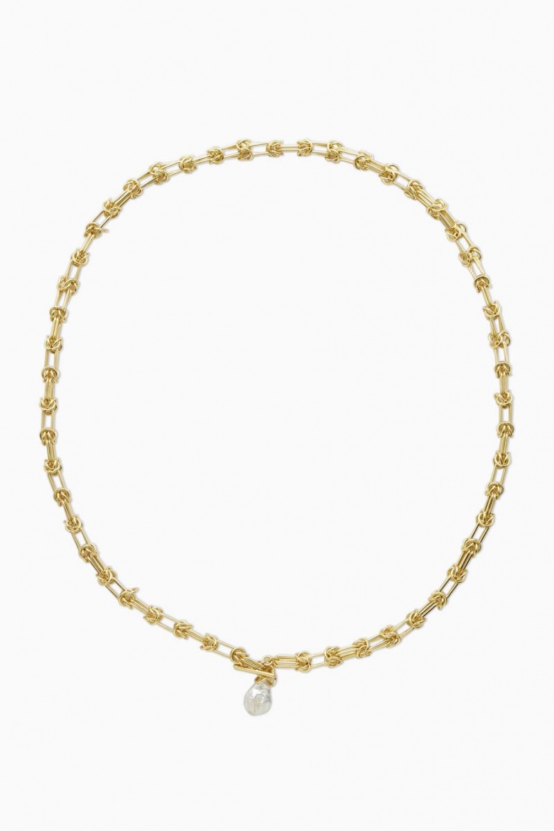COS Freshwater Pearl Chain Öv Női Arany | AUJ-712853