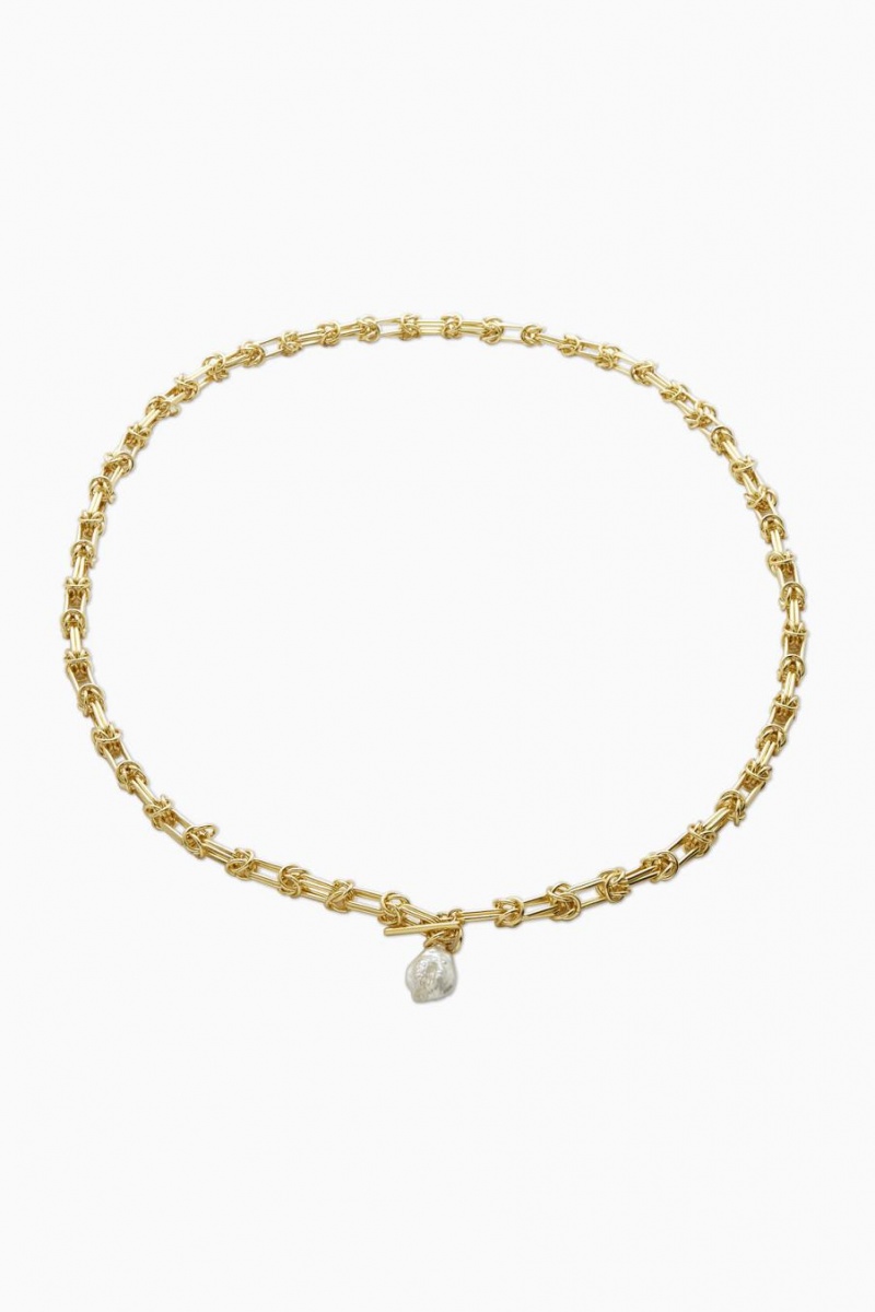 COS Freshwater Pearl Chain Öv Női Arany | AUJ-712853