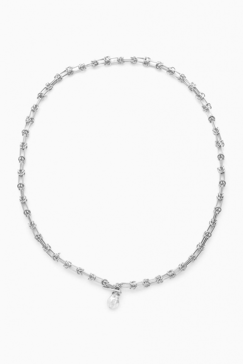 COS Freshwater Pearl Chain Öv Női Titán | USH-543789