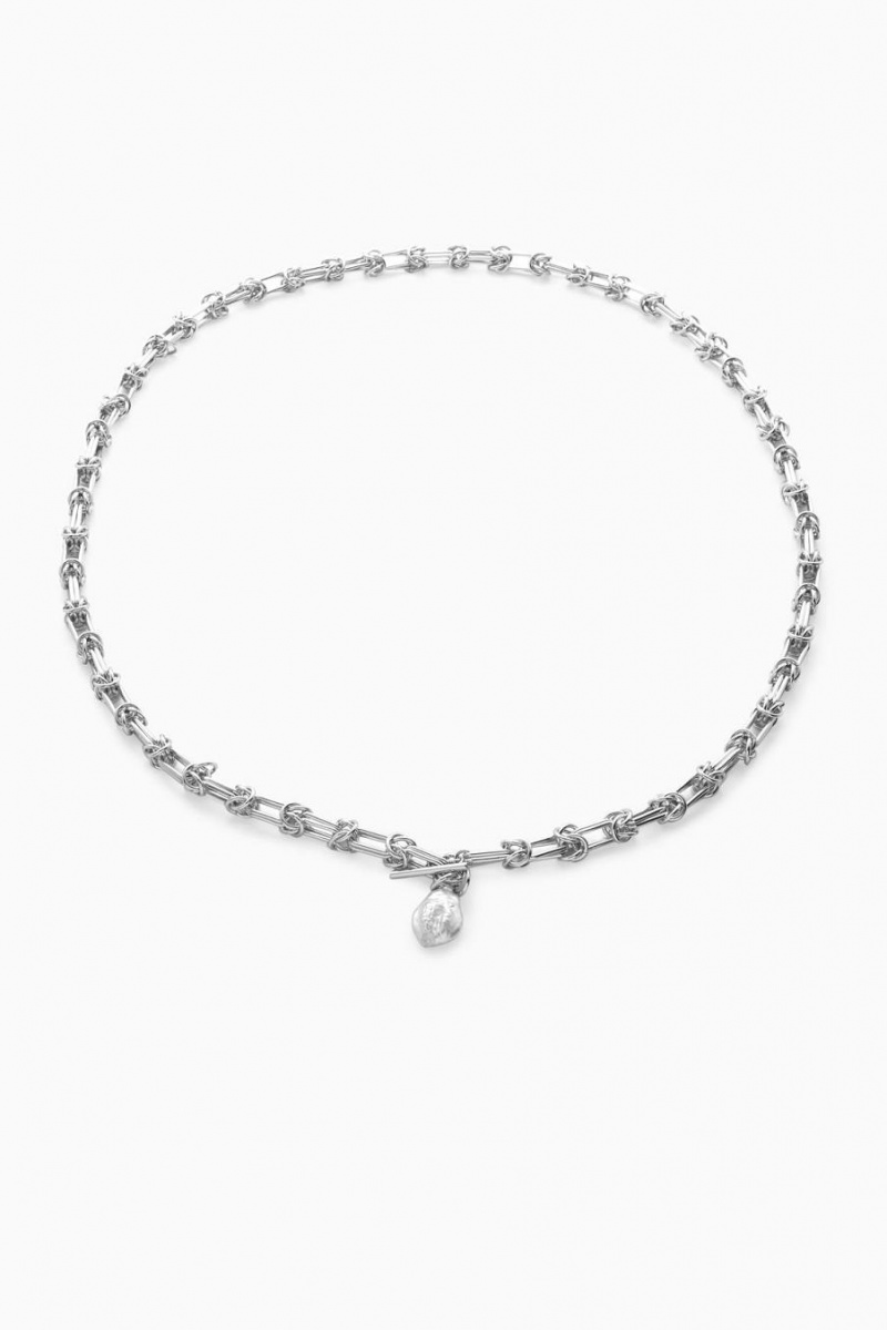 COS Freshwater Pearl Chain Öv Női Titán | USH-543789