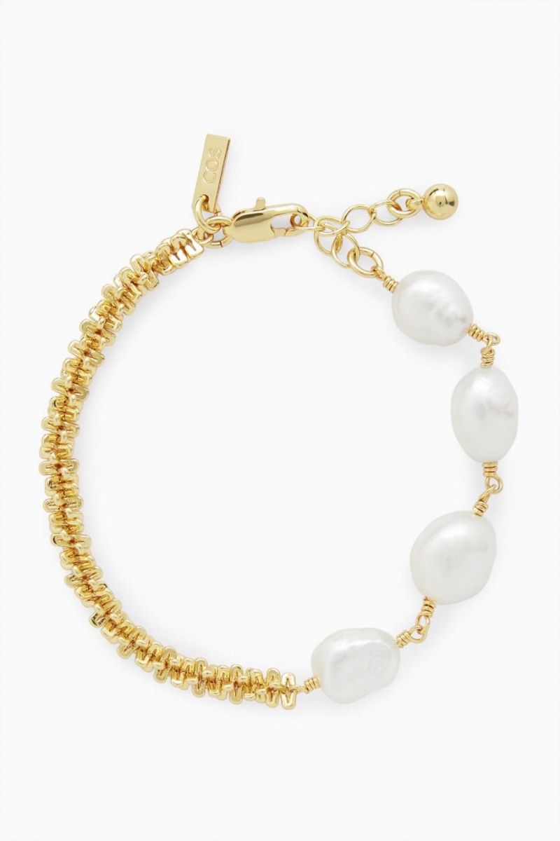 COS Freshwater Pearl Karkötő Női Arany | ZXW-652037