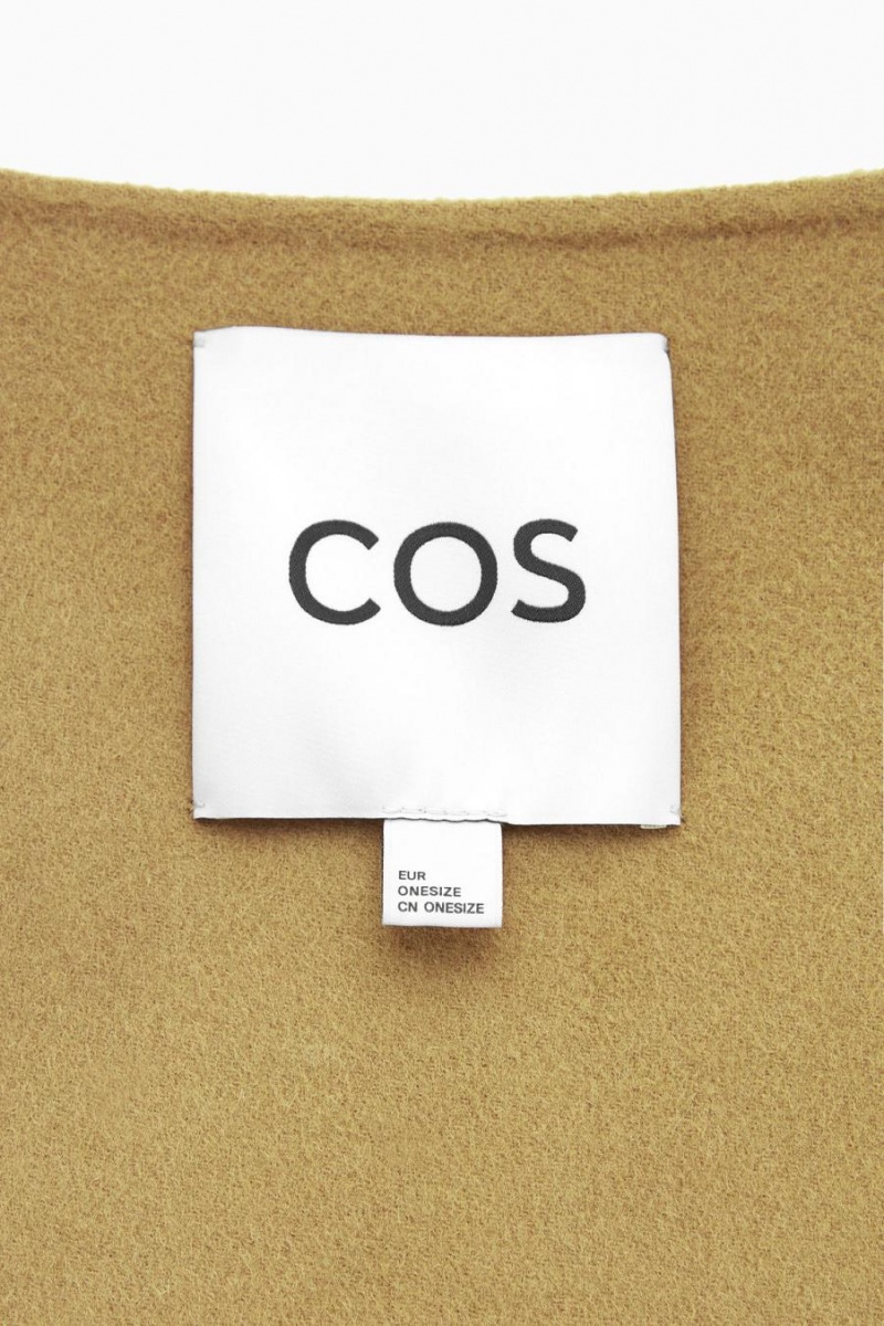 COS Gyapjú-blend Capes Női Világos Barna | XLT-910352
