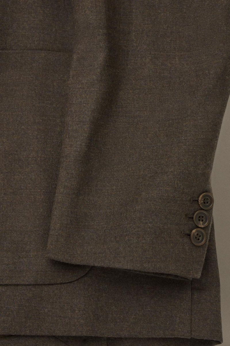 COS Gyapjú-flannel - Regular Blézer Férfi Sötétbarna | OKX-081639
