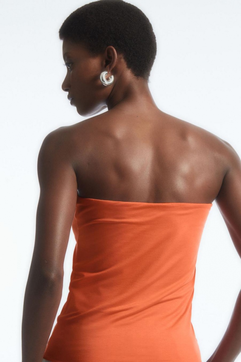 COS Jersey Bandeau Felső Női Narancssárga | FLG-375426