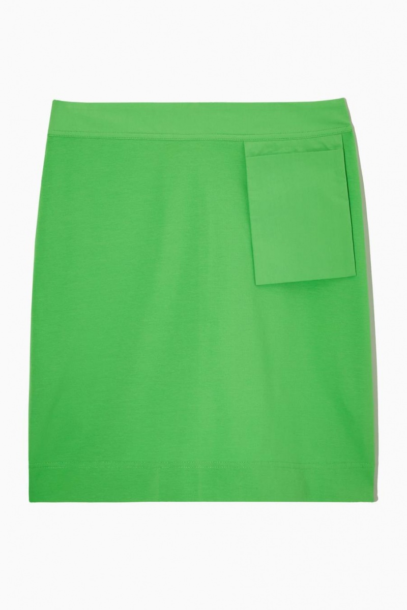 COS Jersey Mini Szoknya Női Világos Zöld | ZUL-856302