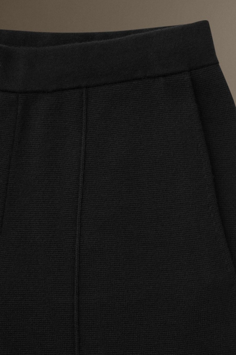 COS Kötött Merino Gyapjú - Egyenes Blézer Férfi Fekete | SWL-430985