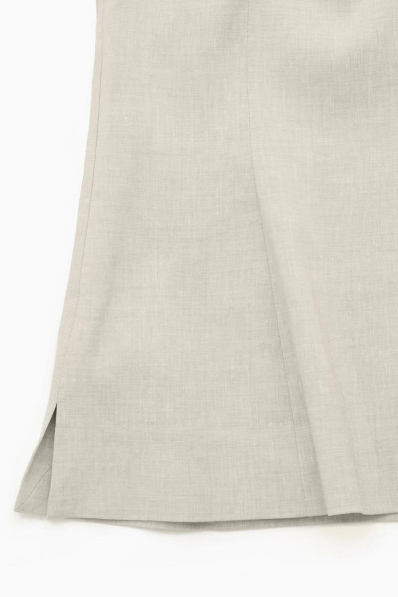 COS Linen Bustier Felső Női Szürke | OBY-962713