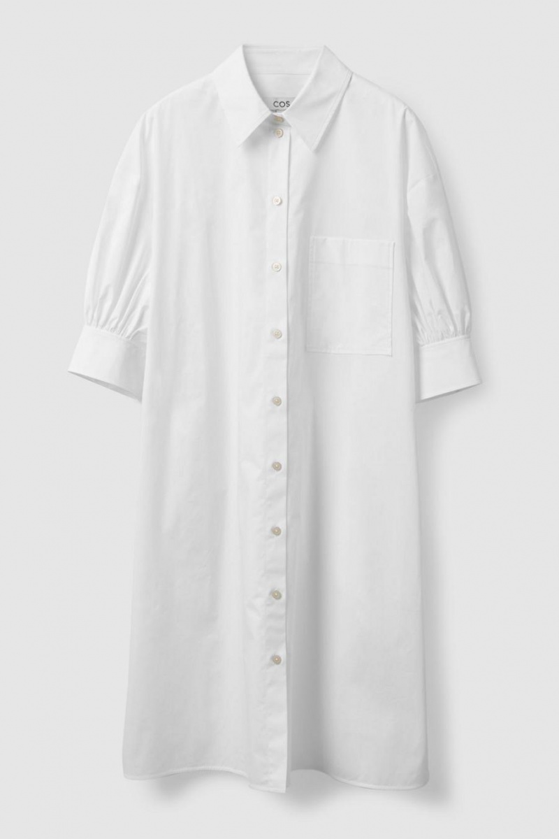 COS Loose-fit Shirt Ruha Női Fehér | QRZ-368520