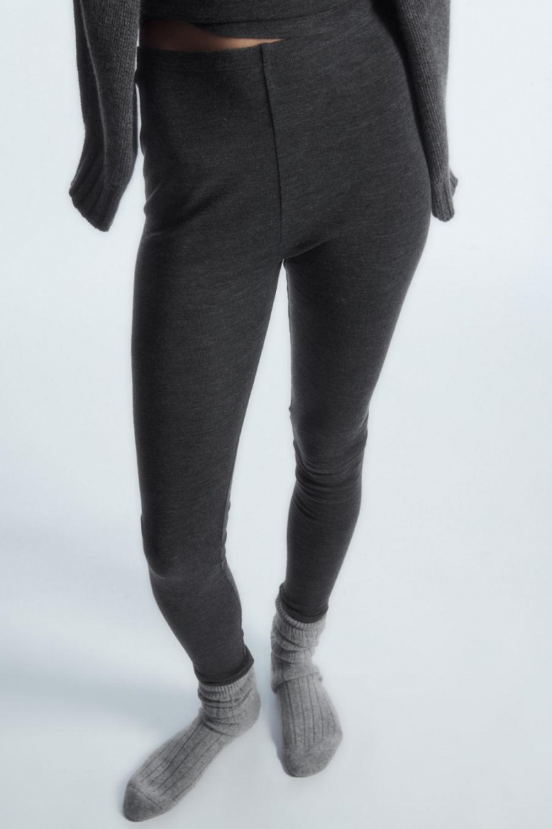 COS Merino Gyapjú Leggings Női Sötétszürke | NRJ-965870