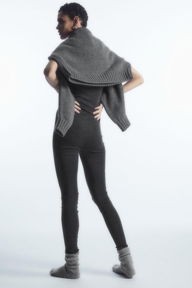 COS Merino Gyapjú Leggings Női Sötétszürke | NRJ-965870