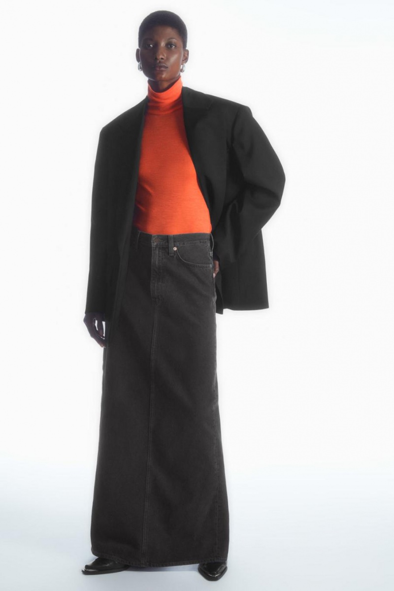 COS Merino Gyapjú Turtleneck Felső Női Narancssárga | APC-941786