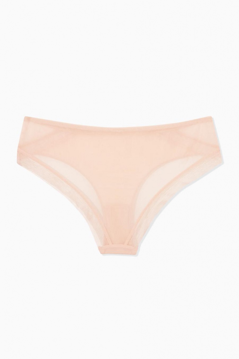 COS Mesh-panelled Rövidnadrágok Női Korall | PSG-406295