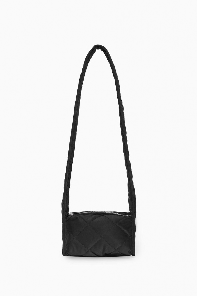 COS Mini Diamond-quilted Crossbody Táska Női Fekete | GYL-162835