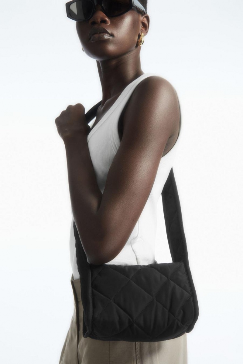 COS Mini Diamond-quilted Crossbody Táska Női Fekete | GYL-162835