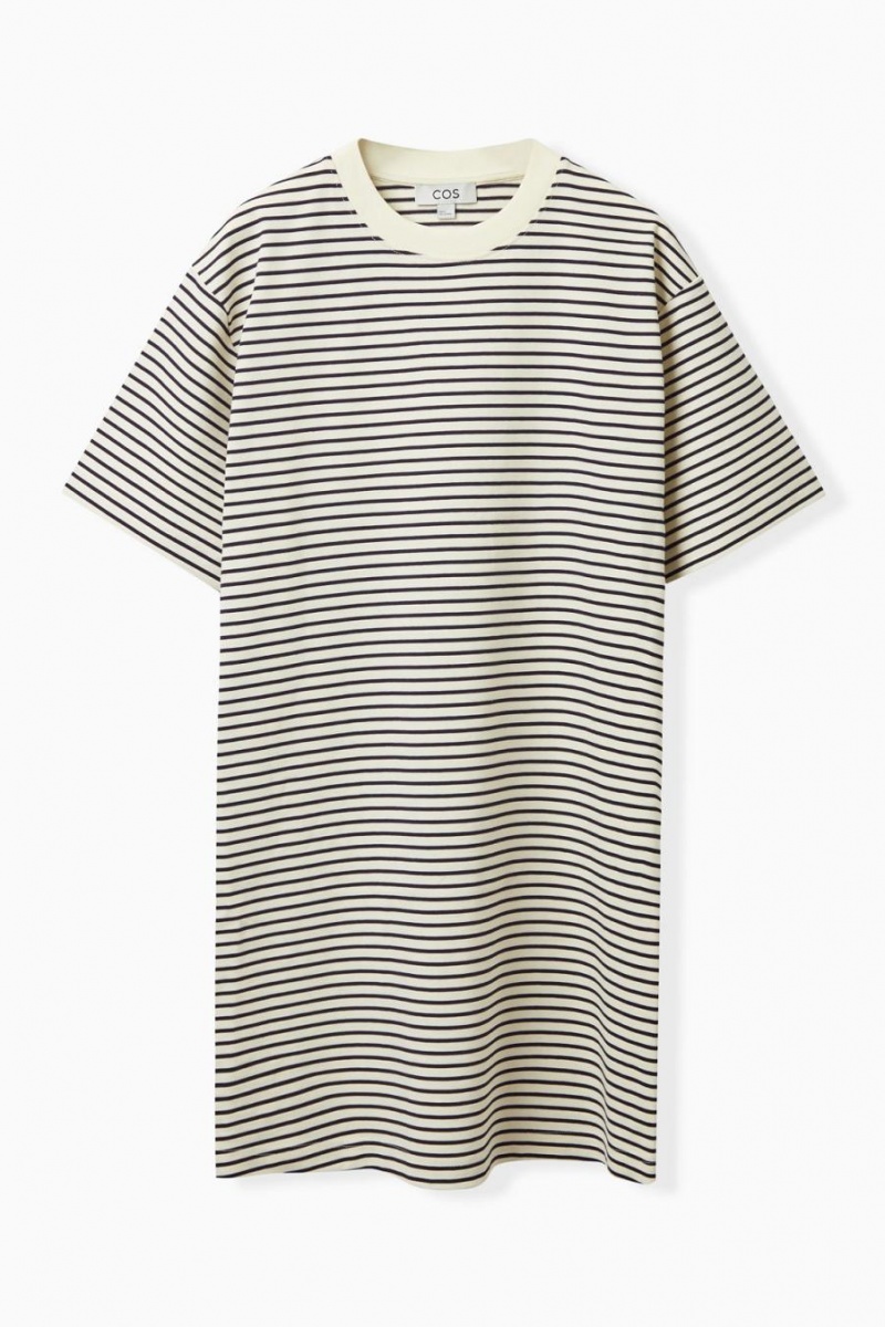 COS Mini T-shirt Ruha Női Sötétkék Krém | IXD-213079