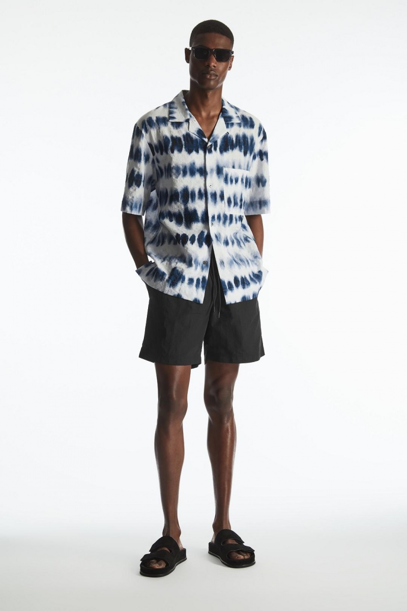 COS Nejlon Drawstring Shorts Úszóruhák Férfi Fekete | VJZ-982764