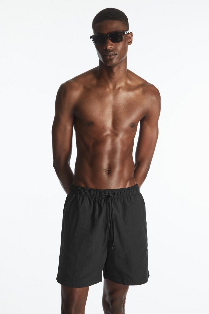 COS Nejlon Drawstring Shorts Úszóruhák Férfi Fekete | VJZ-982764