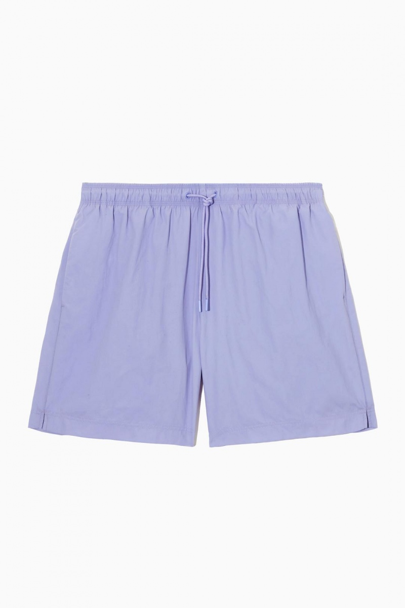 COS Nejlon Drawstring Shorts Úszóruhák Férfi Világos Lila | JNL-059374
