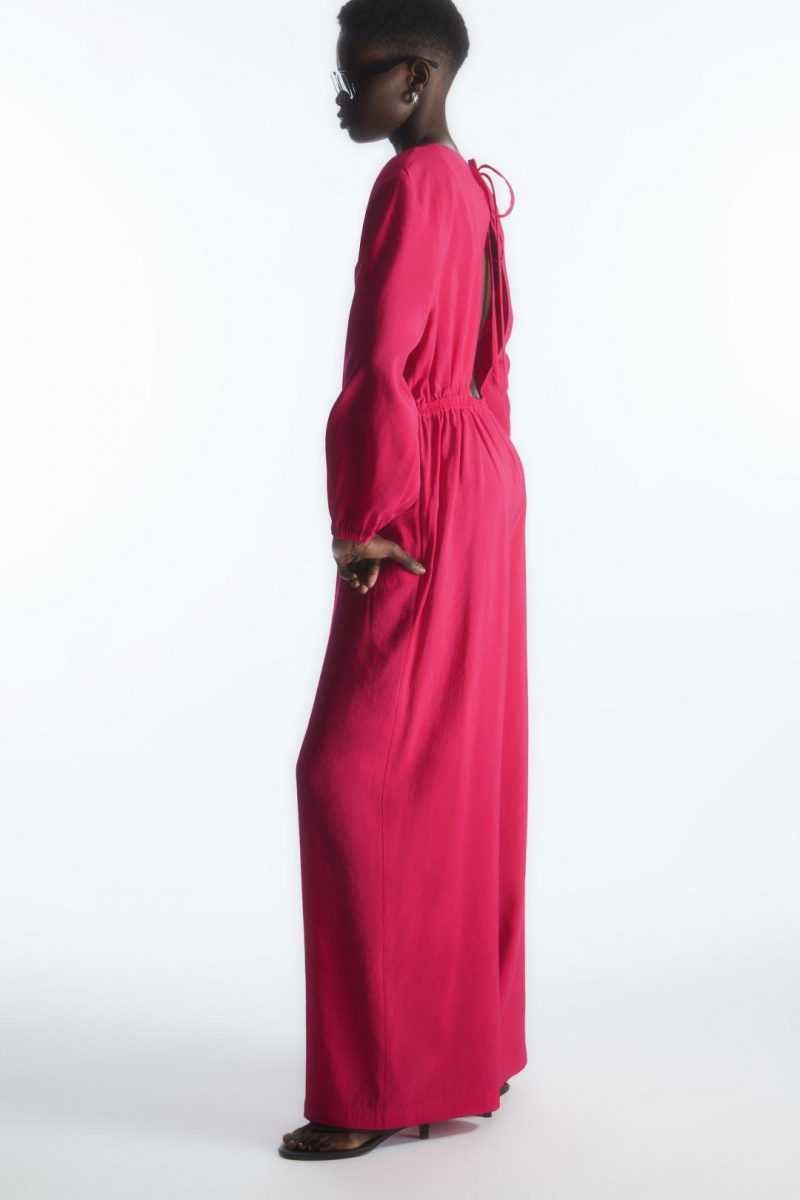 COS Open-back Széles Cipő-leg Jumpsuit Női Rózsaszín | XHP-906245