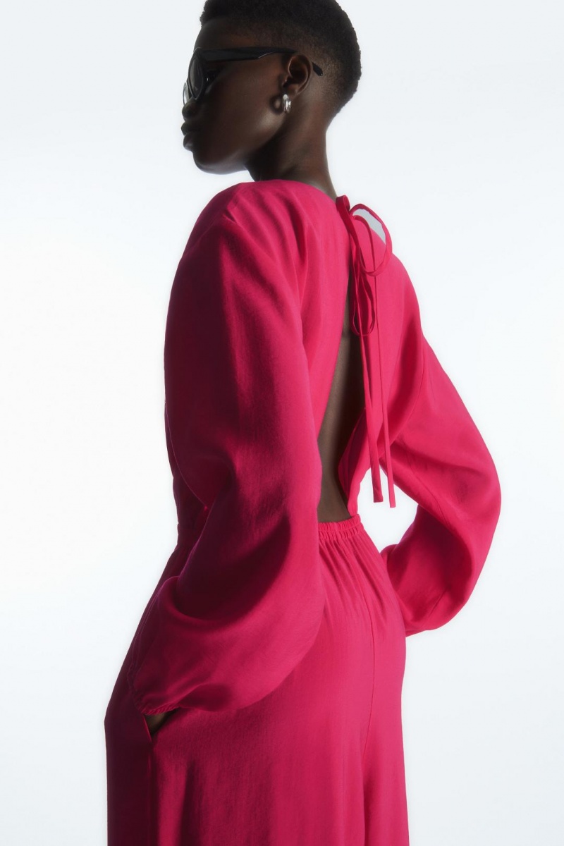 COS Open-back Széles Cipő-leg Jumpsuit Női Rózsaszín | XHP-906245