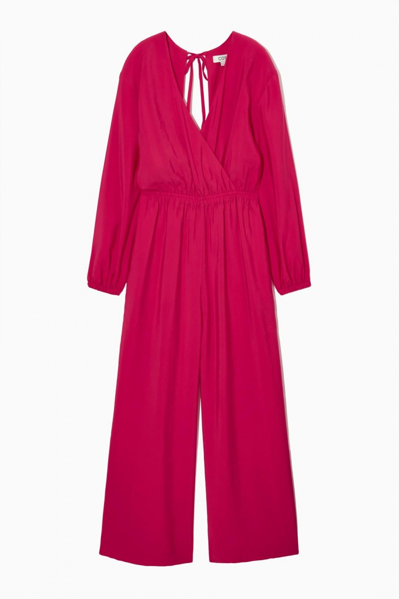 COS Open-back Széles Cipő-leg Jumpsuit Női Rózsaszín | XHP-906245