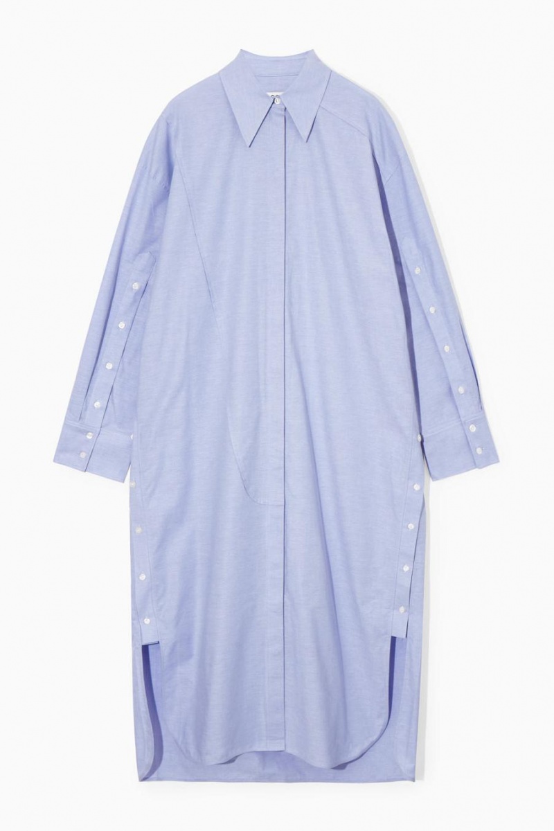 COS Oversized Deconstructed Shirt Ruha Női Világos Kék | FWX-358047