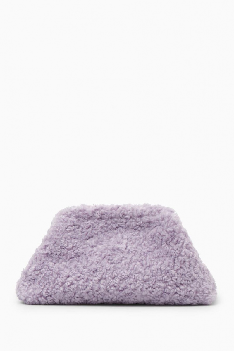 COS Oversized Framed Clutch - Teddy Táska Női Lila | ODF-296308