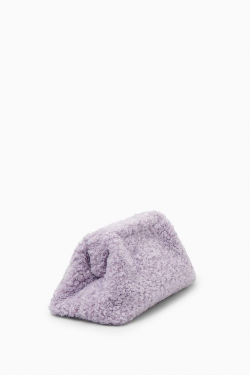 COS Oversized Framed Clutch - Teddy Táska Női Lila | ODF-296308