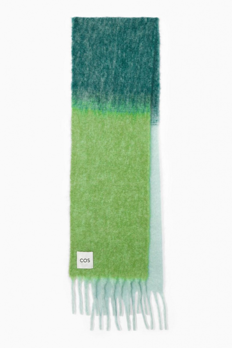 COS Oversized Mohair-blend Sál Női Sötéttürkiz | UDK-740952