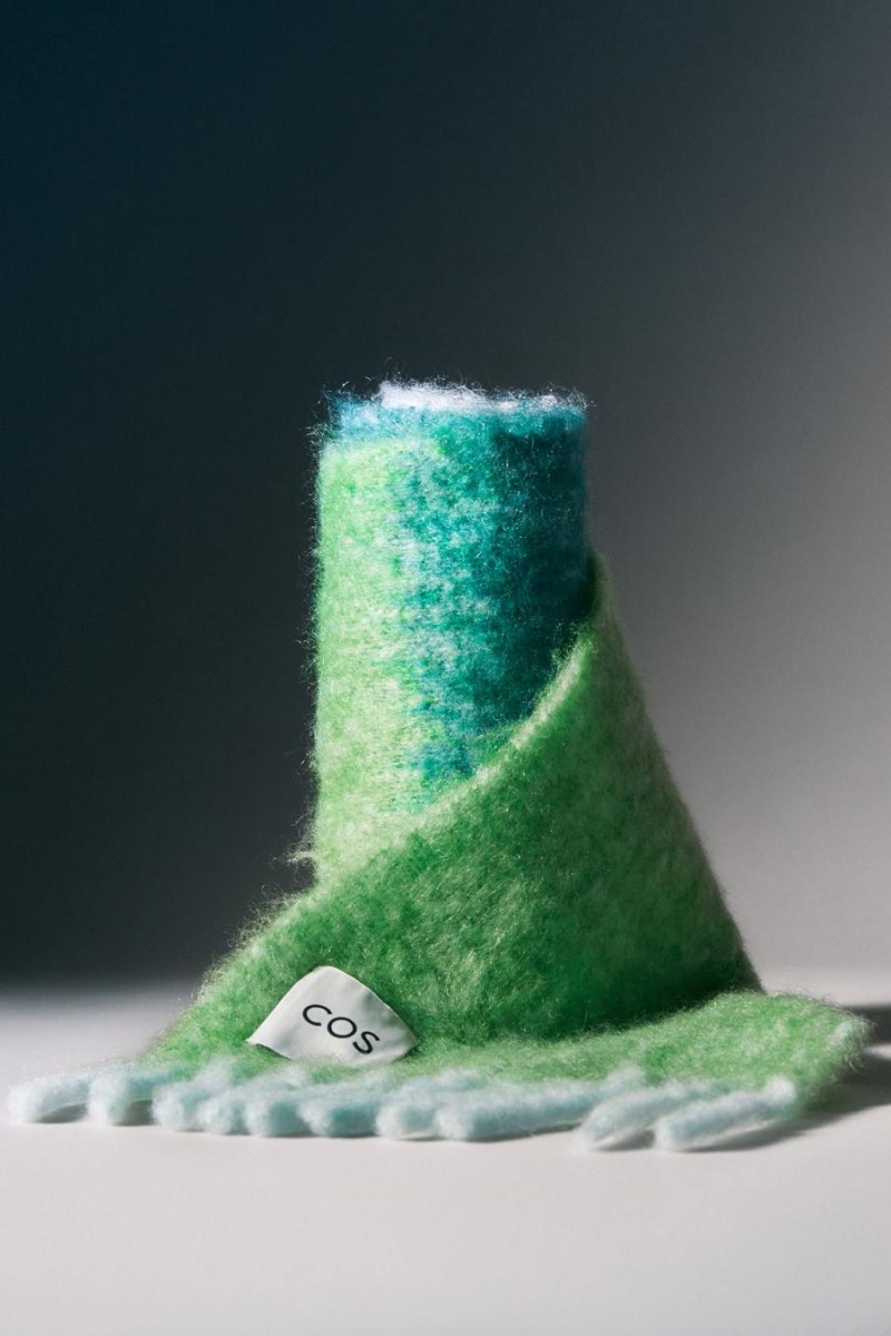 COS Oversized Mohair-blend Sál Női Sötéttürkiz | UDK-740952