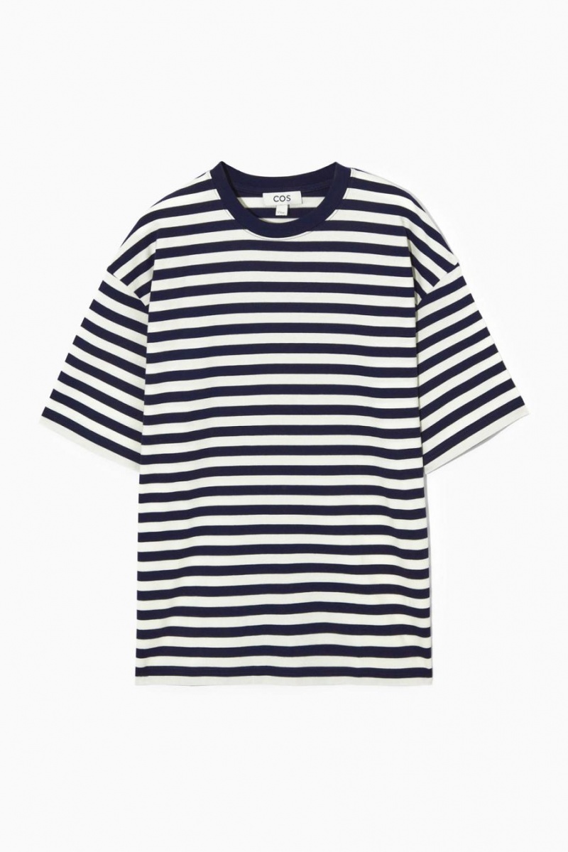COS Oversized Póló Női Sötétkék | RSZ-728956